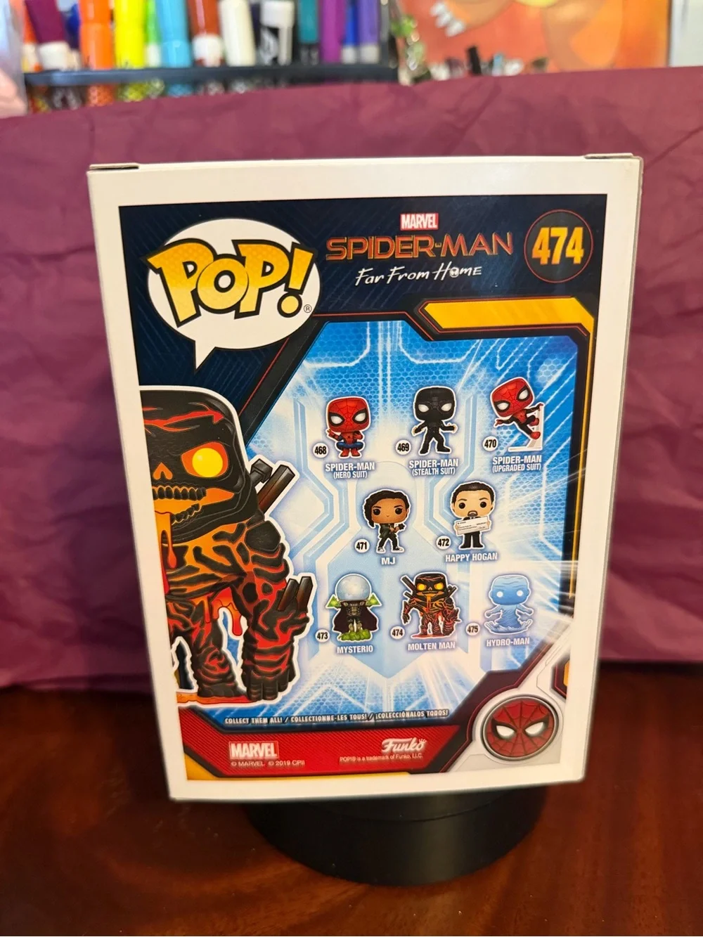 Funko Molten Man Pop! Figure - Orange, Black & Yellow Accents